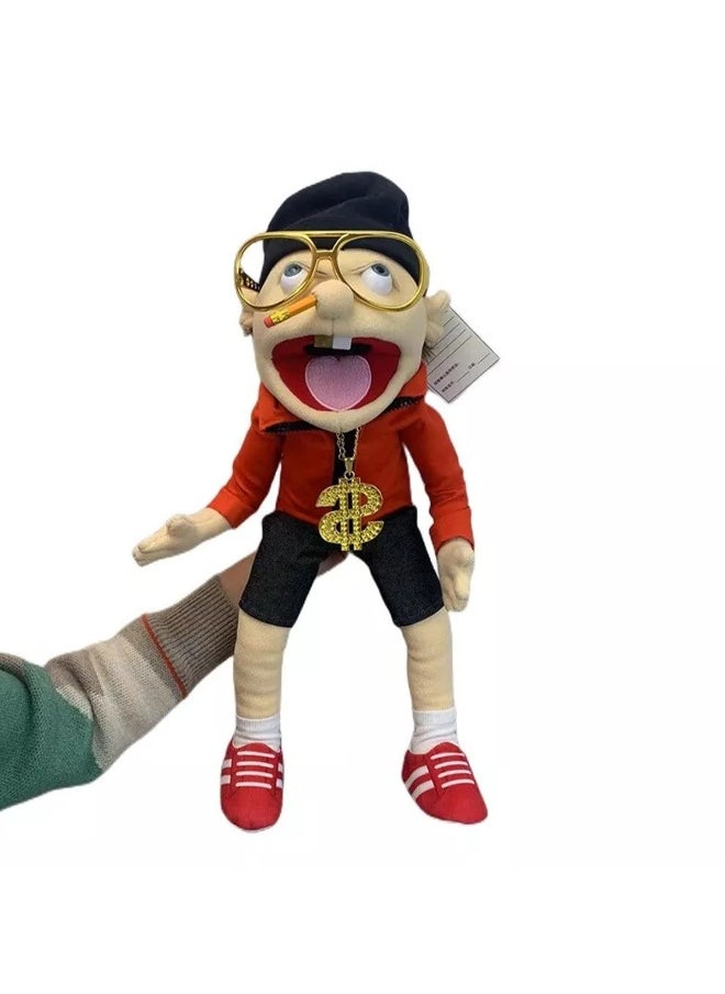 24 Inch Rock Jeff Puppet Hand Puppet Funny Mouth Plush Toy Holiday Gift