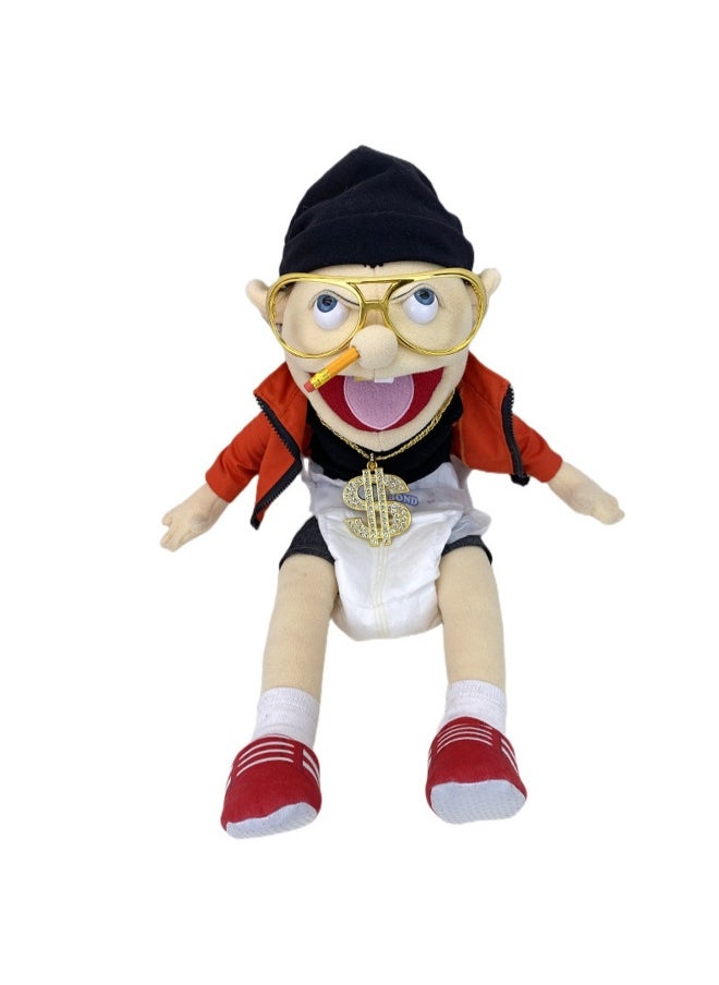24 Inch Rock Jeff Puppet Hand Puppet Funny Mouth Plush Toy Holiday Gift
