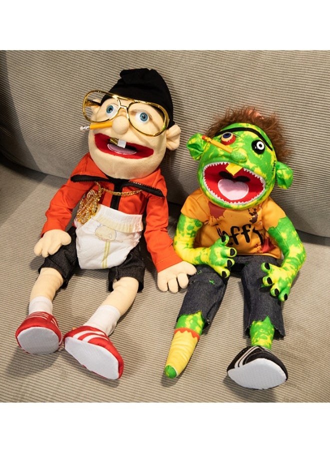 24 Inch Rock Jeff Puppet Hand Puppet Funny Mouth Plush Toy Holiday Gift