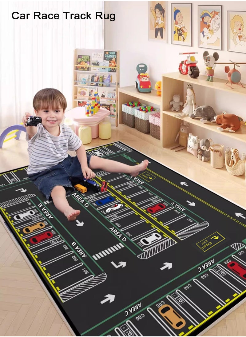 Traffic-Themed Educational Playmat Rug Carpet Crawling Floor Mat for Kids (Size 80cm×120cm/32x47)