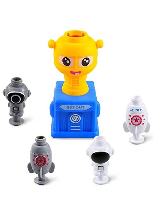 Power Balloon Car Toy for Kids, Balloon Launcher Car Toy Set for Kids & Toddlers Science Toy, Inflatable STEM Balloon Pump Cars Racer Kit for Boys Girls (Duck)