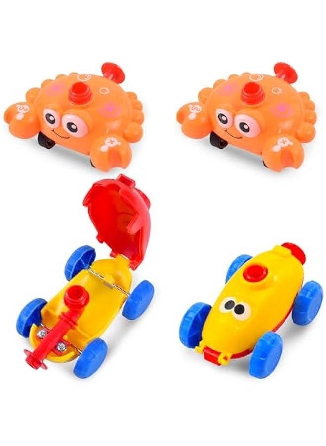 Power Balloon Car Toy for Kids, Balloon Launcher Car Toy Set for Kids & Toddlers Science Toy, Inflatable STEM Balloon Pump Cars Racer Kit for Boys Girls (Duck)