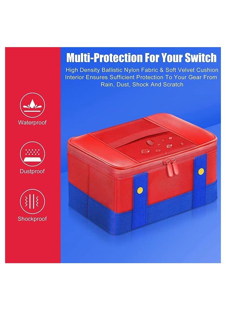 Large Protective Carrying Case for Nintendo Switch OLED Console Pro Controller Travel Storage Bag Case for Switch Accessories