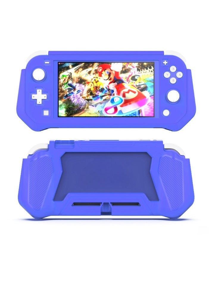 Protective Case For Nintendo Switch Lite, Switch Lite Case With Detachable Screen, Solid Hard Shell TPU Nintendo Switch Back Cover, Anti Scratches Nintendo Switch Hand Grip Case, (1pc, Blue)