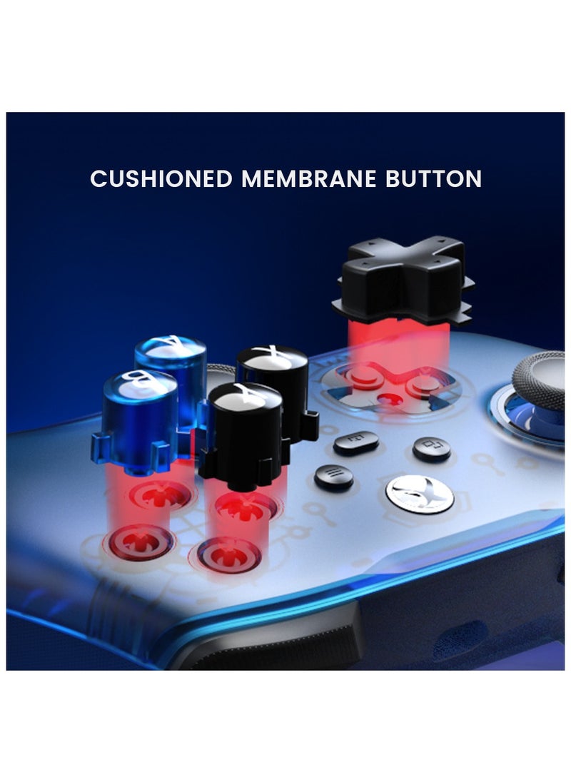 Professional Gamepad GameSir T7 Wired Game Controller with Hall Effect Joysticks, Plug and Play Gaming Gamepad for Xbox Series X|S, Xbox One, Windows 10/11  Steam, 3.5mm Audio Jack Sapphire Blue