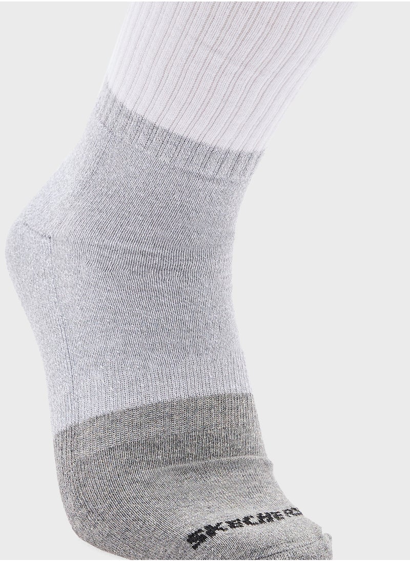 3 Pack Terry Crew Socks