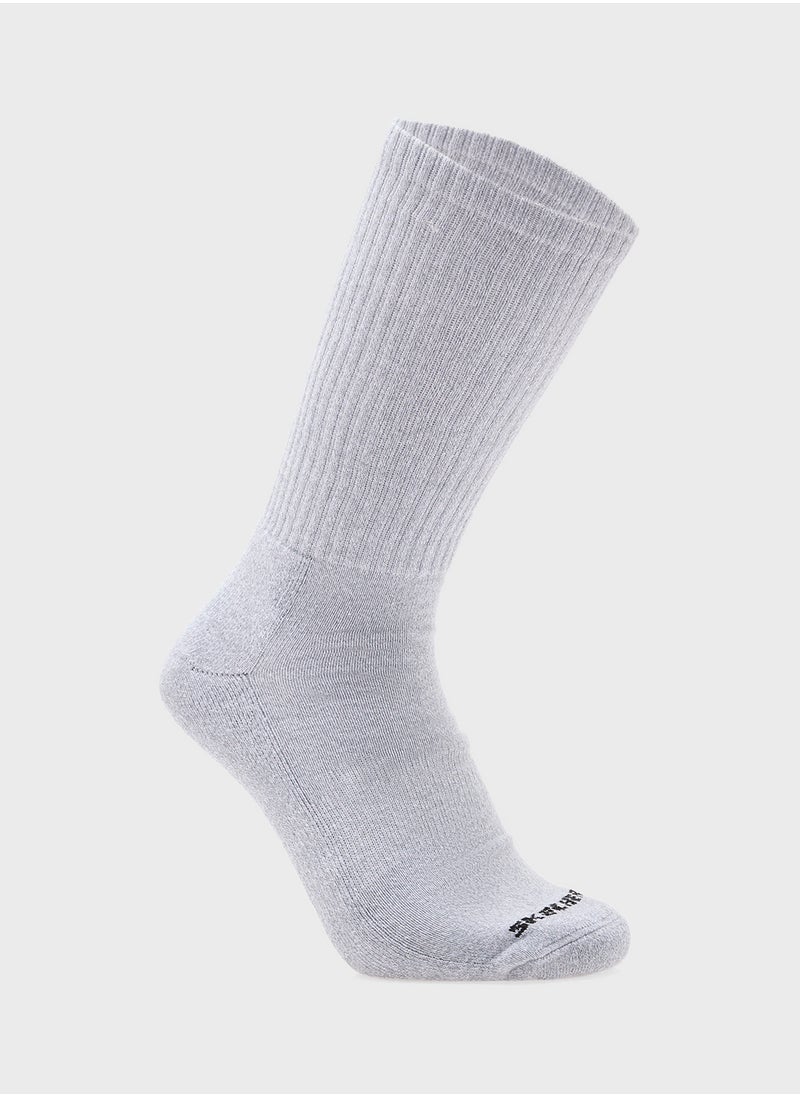3 Pack Terry Crew Socks