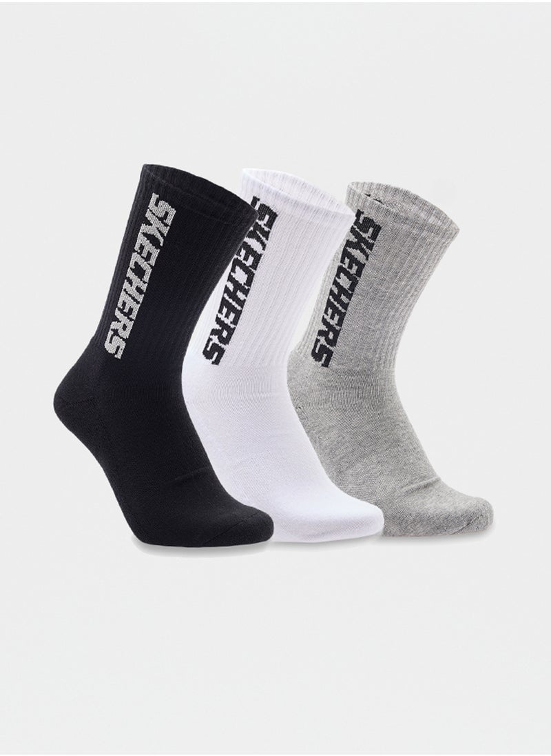 3 Pack Terry Crew Socks