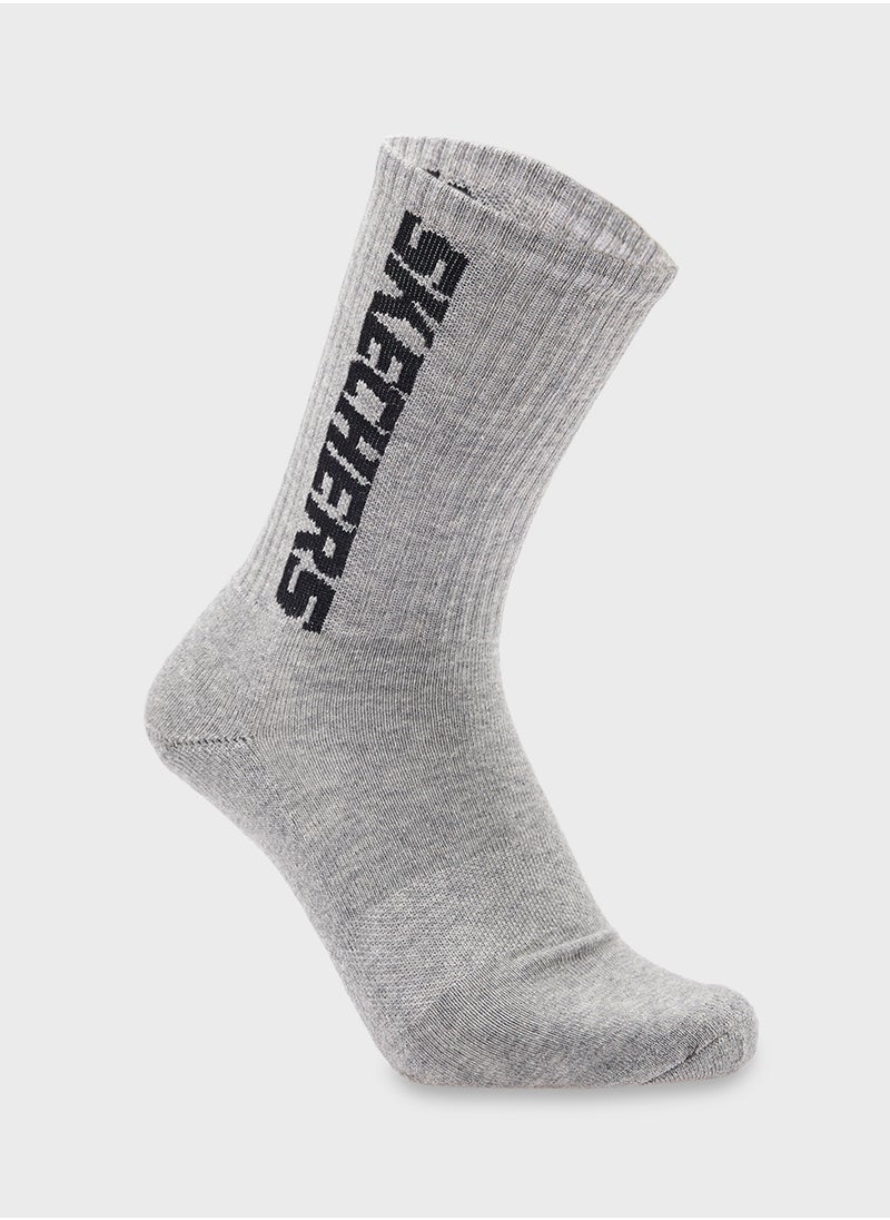 3 Pack Terry Crew Socks