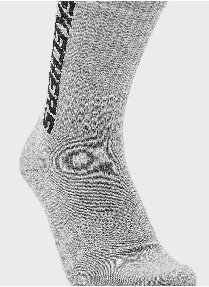 3 Pack Terry Crew Socks