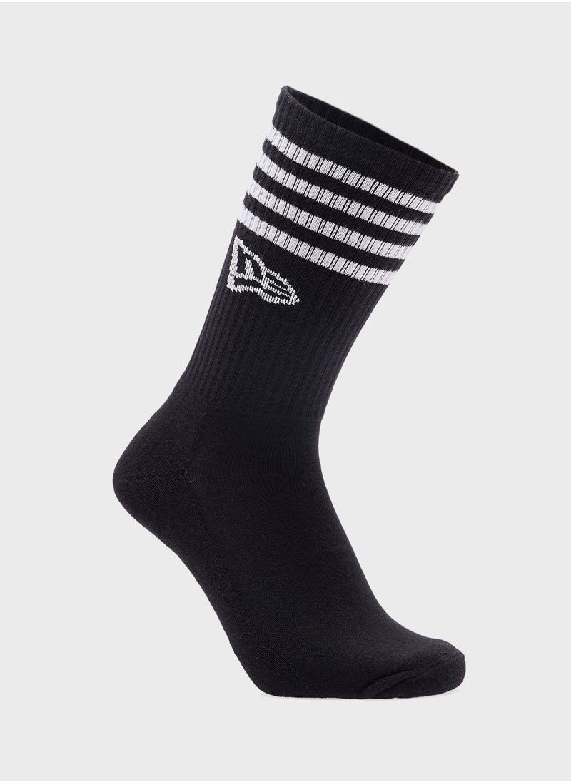 Stripe Crew Socks