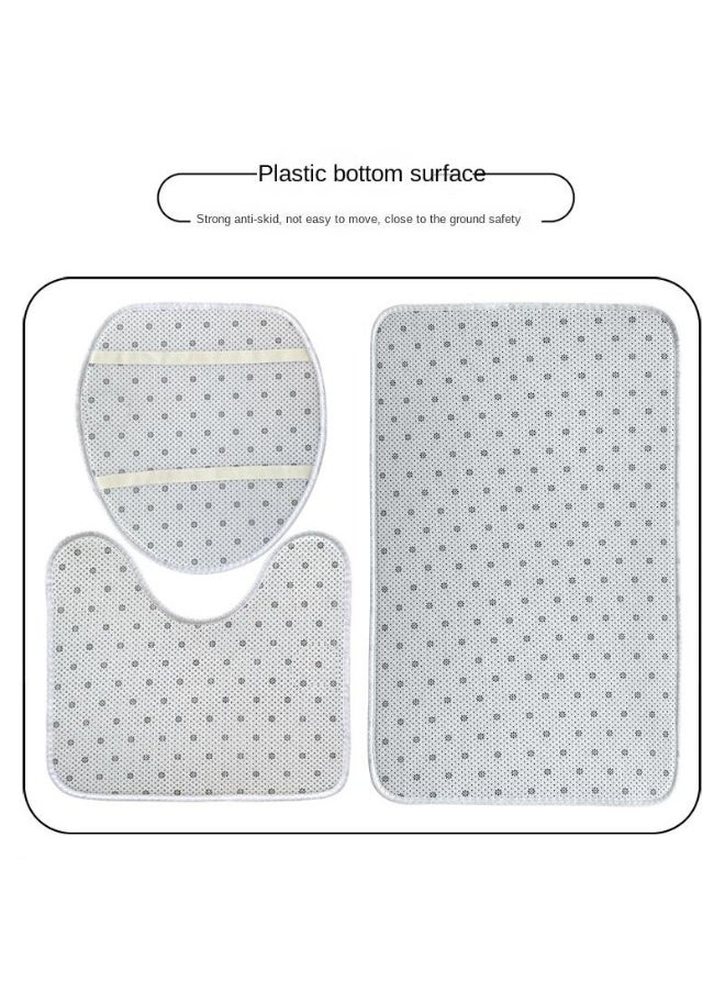 4 Piece Shower Curtain Sets With Non-Slip Rugs Toilet Lid Cover And Bath Mat Durable And Waterproof For Bathroom Decor Set