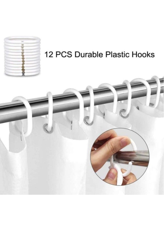 Love Pattern Shower Curtain Holiday Decoration Shower Curtain Home Bathroom Dry And Wet Separation Partition Shower Curtain Waterproof Shower Curtain