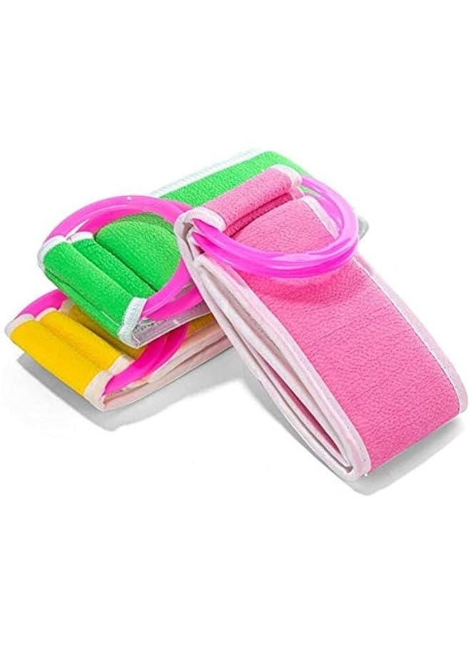3PCS Back Strip Bath Towel Thickened Double Sided Back Rub Mud Strip Strong Non-Rubbing Bath Towel
