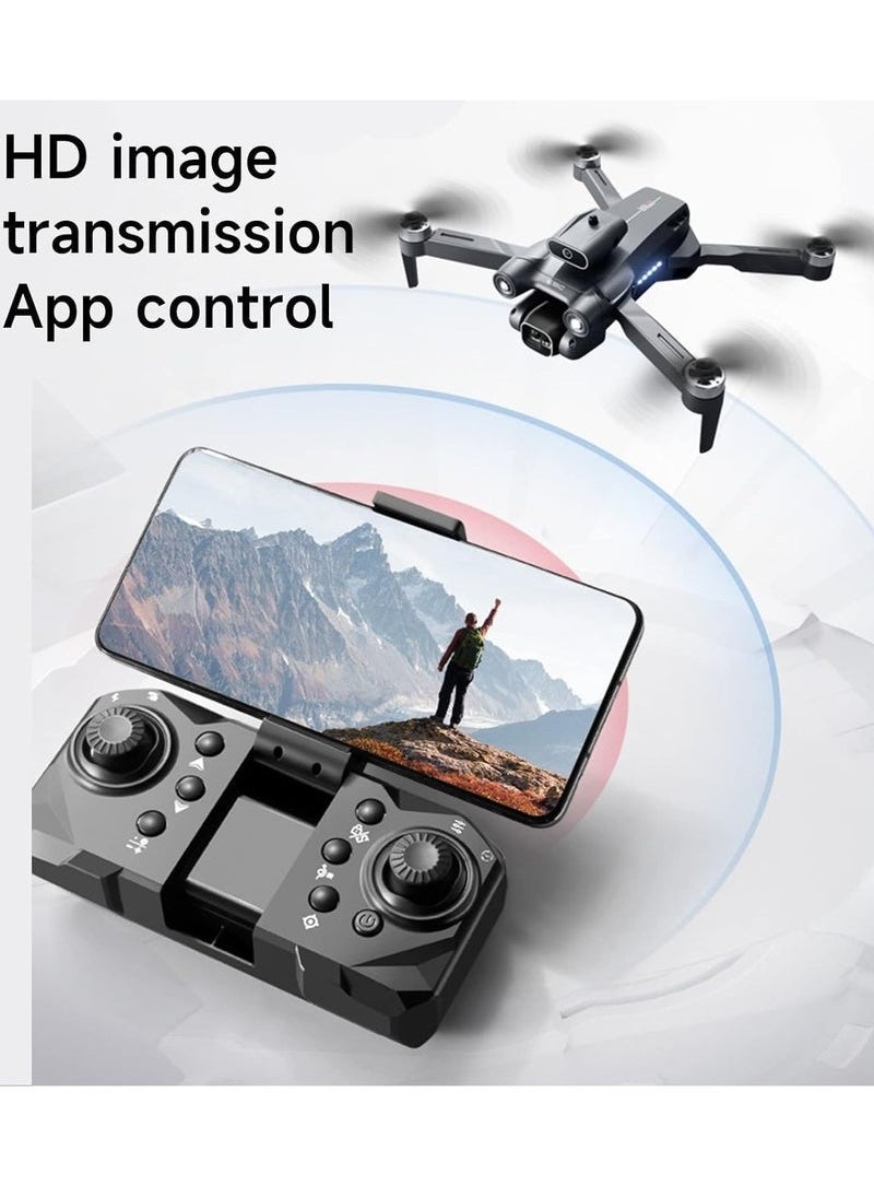 P12 Pro 4K HD Drone with Dual Camera – Foldable WiFi FPV Drone with 120° Wide-Angle Lens, Smart Position Locking, One-Key Return, Gesture & Voice Control – Lightweight Long Battery Quadcopter with Live Streaming for Aerial Photography, Travel & Fun