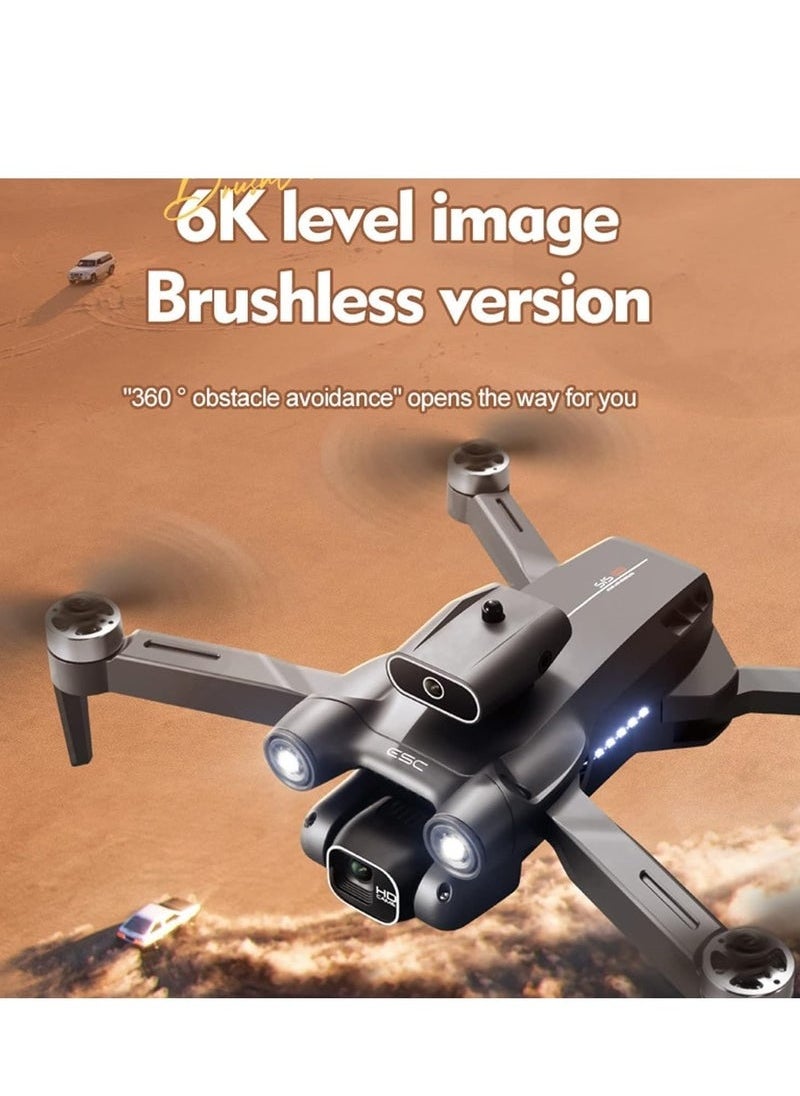 P12 Pro 4K HD Drone with Dual Camera – Foldable WiFi FPV Drone with 120° Wide-Angle Lens, Smart Position Locking, One-Key Return, Gesture & Voice Control – Lightweight Long Battery Quadcopter with Live Streaming for Aerial Photography, Travel & Fun