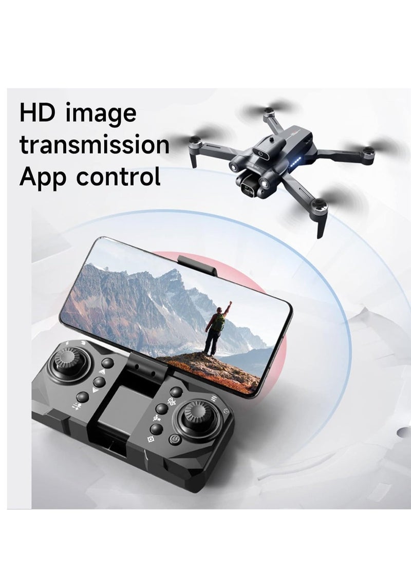 P12 Pro 4K HD Drone with Dual Camera – Foldable WiFi FPV Drone with 120° Wide-Angle Lens, Smart Position Locking, One-Key Return, Gesture & Voice Control – Lightweight Long Battery Quadcopter with Live Streaming for Aerial Photography, Travel & Fun