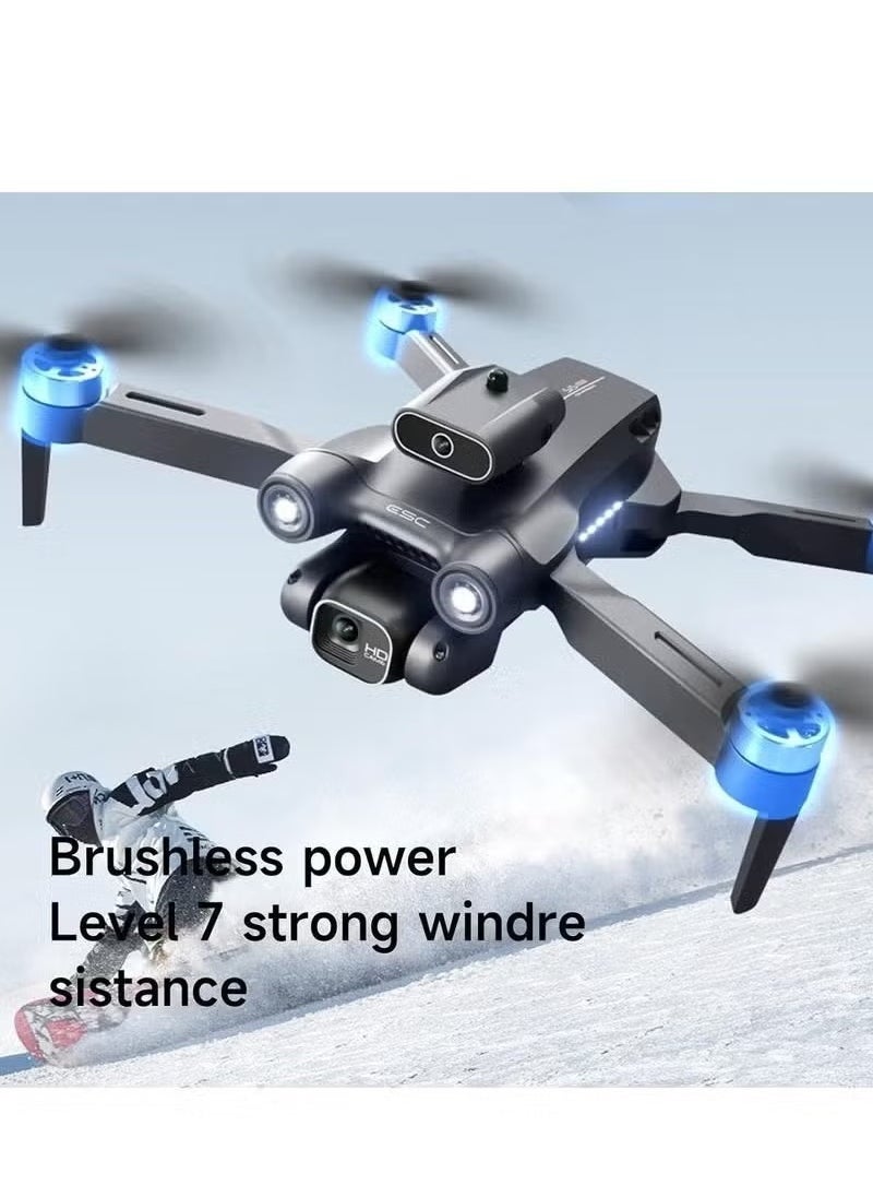 P12 Pro 4K HD Drone with Dual Camera – Foldable WiFi FPV Quadcopter with 120° Wide-Angle Lens, Smart Position Lock, One-Key Return, Gesture and Voice Control – Lightweight Drone with Long Battery Life and Live Streaming for Aerial Photography, Travel, and Fun