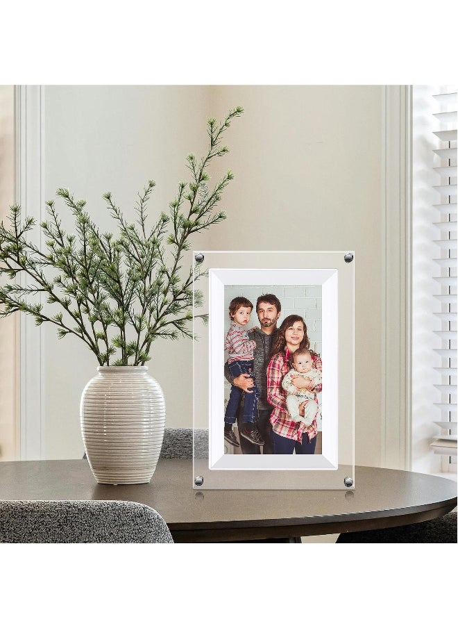7 Inch Digital Picture Frame Acrylic Video Frame Digital Photo Frame With Memory 2000Mah Built In Battery Auto-Rotate Slideshow Easy Setup  For Heartfelt Gifts Birthday Gifts Hoilday Gifts
