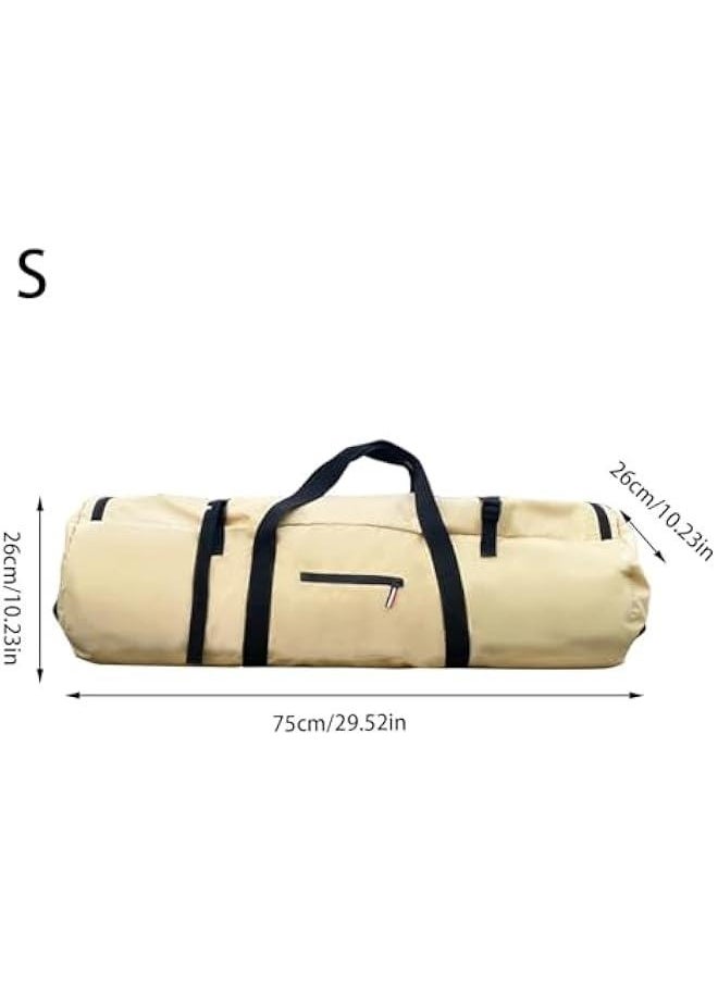 Waterproof Luggage Pack Pouch For Camping, Duffel Bag Duffle Bag, Large Capability Folding Tent Storage Carry Bag, Tent Bag, Camping Pouches, Standard Tough Duffle Gear Bag,300D Encrypted Oxford Clo