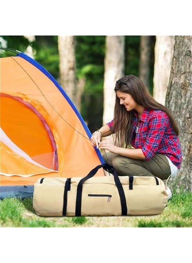 Waterproof Luggage Pack Pouch For Camping, Duffel Bag Duffle Bag, Large Capability Folding Tent Storage Carry Bag, Tent Bag, Camping Pouches, Standard Tough Duffle Gear Bag,300D Encrypted Oxford Clo