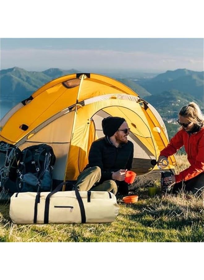 Waterproof Luggage Pack Pouch For Camping, Duffel Bag Duffle Bag, Large Capability Folding Tent Storage Carry Bag, Tent Bag, Camping Pouches, Standard Tough Duffle Gear Bag,300D Encrypted Oxford Clo