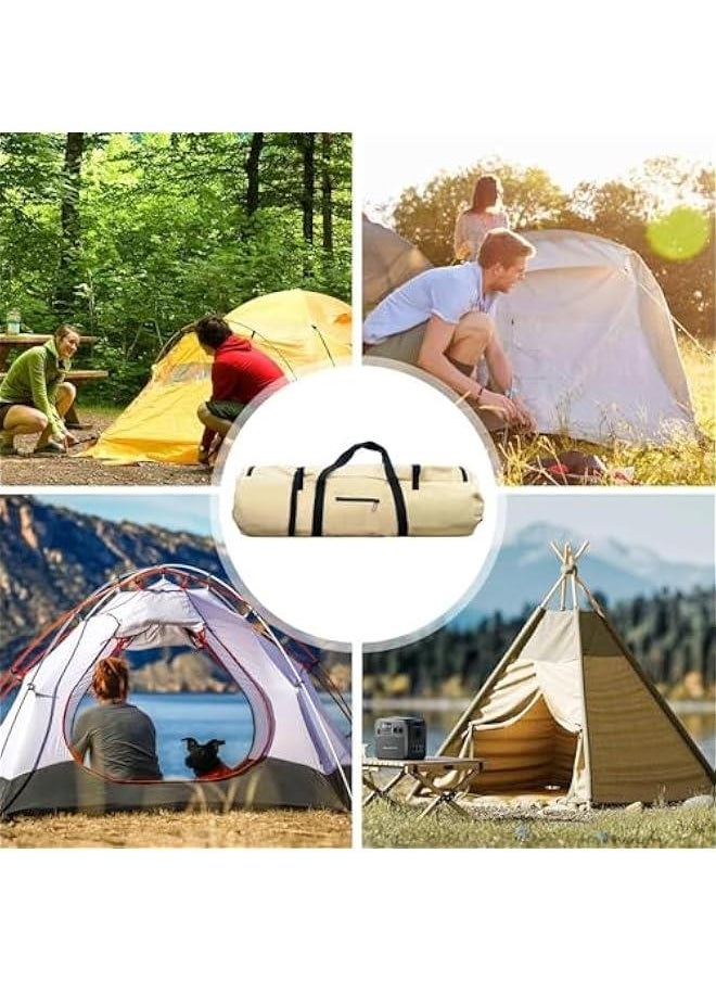 Waterproof Luggage Pack Pouch For Camping, Duffel Bag Duffle Bag, Large Capability Folding Tent Storage Carry Bag, Tent Bag, Camping Pouches, Standard Tough Duffle Gear Bag,300D Encrypted Oxford Clo