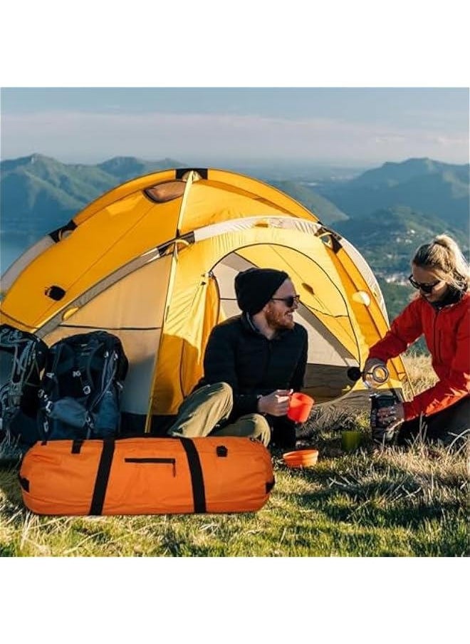 Waterproof Luggage Pack Pouch For Camping, Duffel Bag Duffle Bag, Large Capability Folding Tent Storage Carry Bag, Tent Bag, Camping Pouches, Standard Tough Duffle Gear Bag,300D Encrypted Oxford Clo