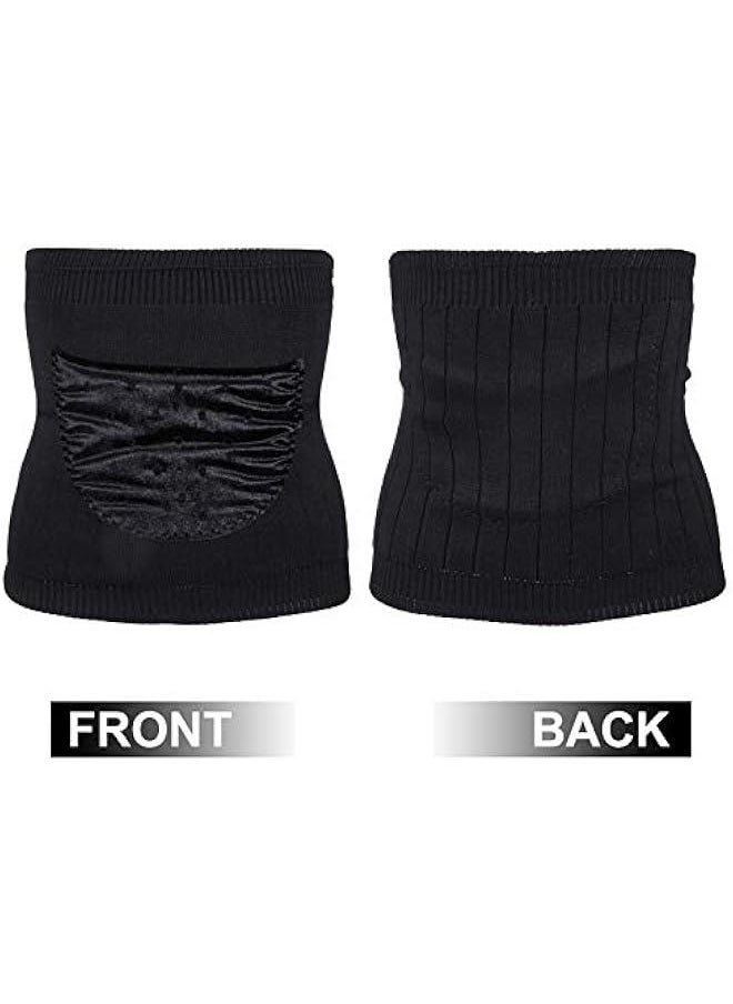 Warm Wool Belt Kidney Waist Warmer Back Support Belt Suspender Lumbar Support wrap Warmer Lumbar Supports Warming Band Stomach Corset Waist Belt Abdominal Band Adhesive Breathable