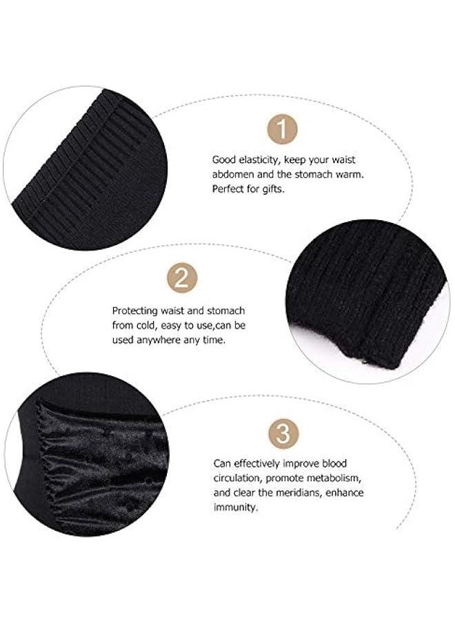 Warm Wool Belt Kidney Waist Warmer Back Support Belt Suspender Lumbar Support wrap Warmer Lumbar Supports Warming Band Stomach Corset Waist Belt Abdominal Band Adhesive Breathable