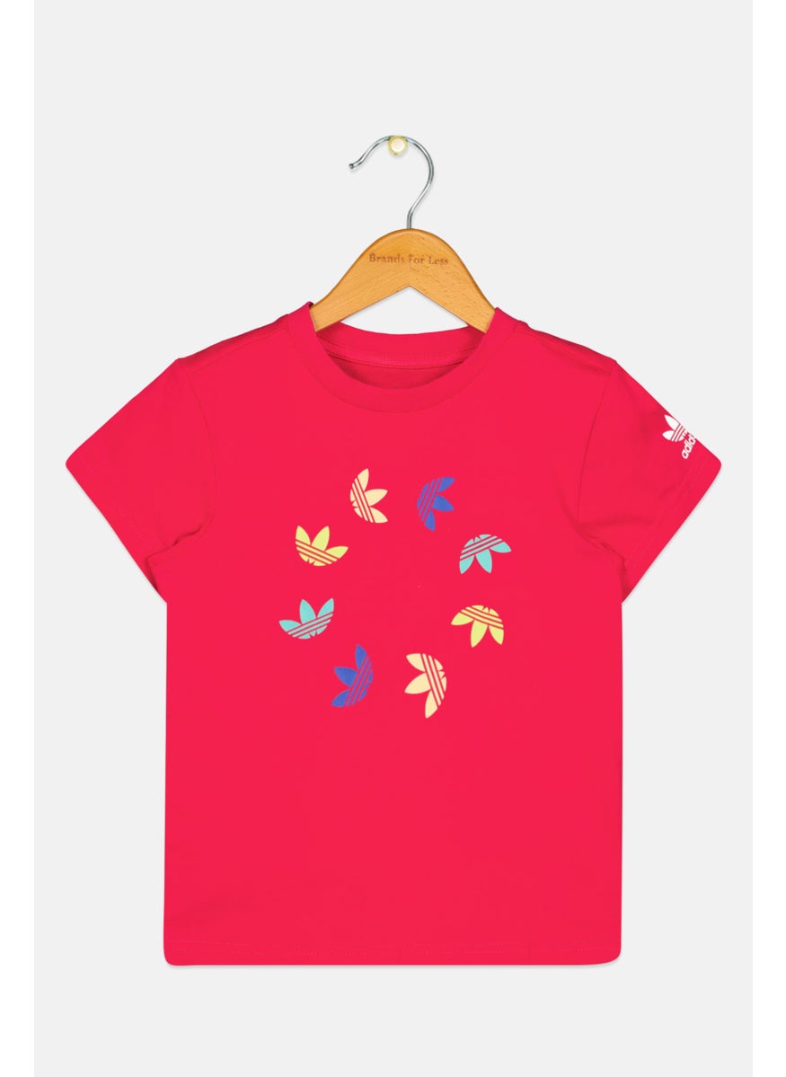 Kids Boy Short Sleeve Outdoor T Shirt, Magenta Combo