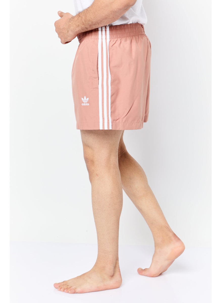 Men Sportswear Fit Outdoor Shorts, Peach