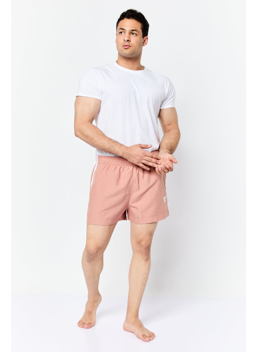 Men Sportswear Fit Outdoor Shorts, Peach