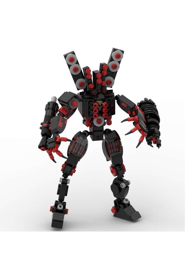 Skibidi Toilet Man Toy Building Blocks 426pcs Diablo Sound Man Toy Ideas Toys Battle Horror Game Model Ideas Toys Gifts for Adult u0026 Kids