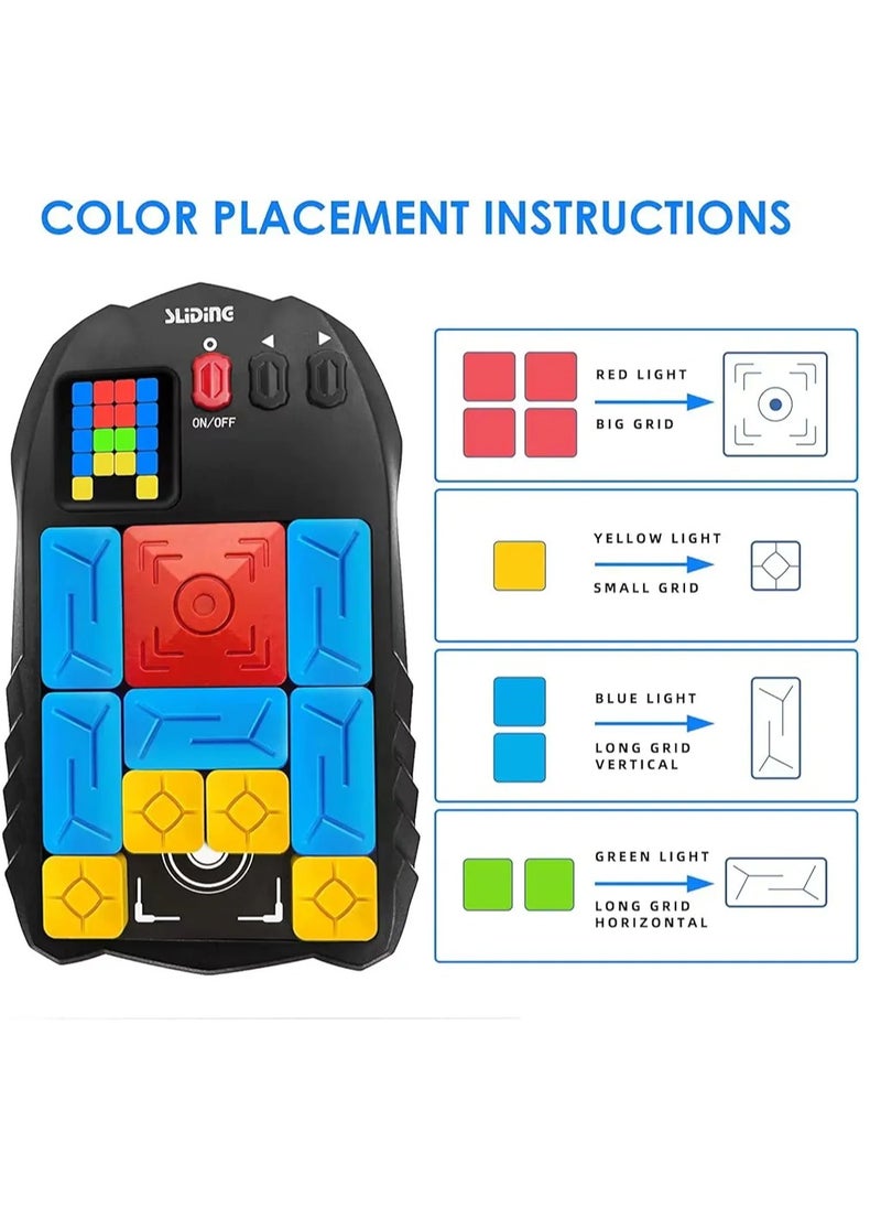 Sliding Block Puzzle Game for Kids and Adults | Brain Teaser Educational Toy | Fun Sliding Piece Puzzle Board | Portable Travel Game for Focus and Logic Skills