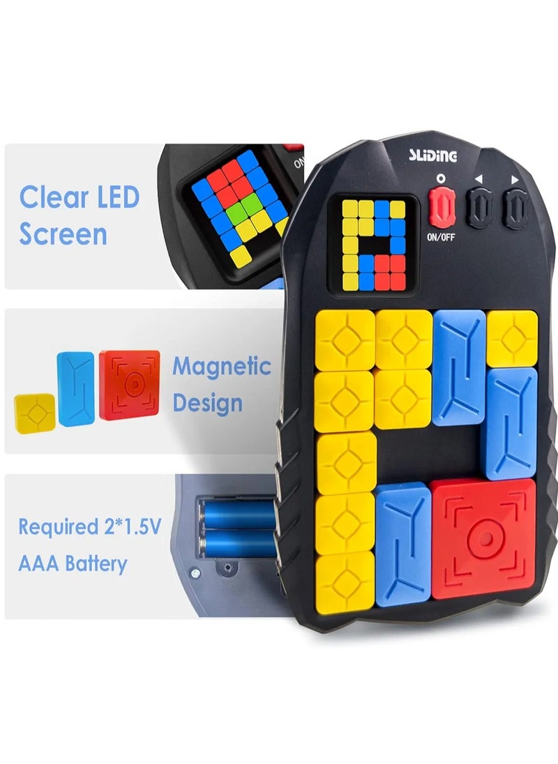 Sliding Block Puzzle Game for Kids and Adults | Brain Teaser Educational Toy | Fun Sliding Piece Puzzle Board | Portable Travel Game for Focus and Logic Skills