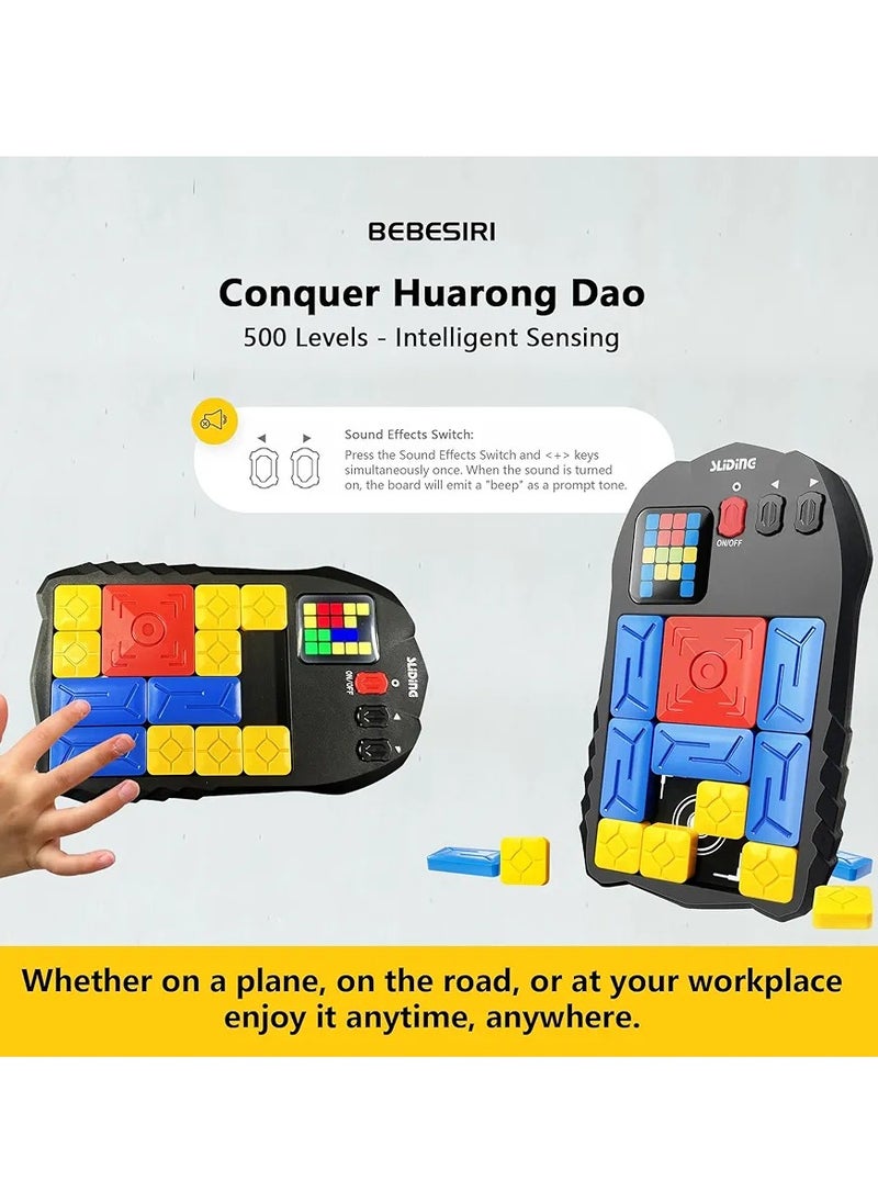 Sliding Block Puzzle Game for Kids and Adults | Brain Teaser Educational Toy | Fun Sliding Piece Puzzle Board | Portable Travel Game for Focus and Logic Skills