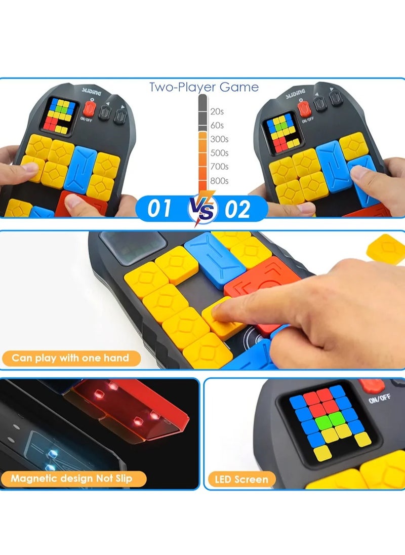 Sliding Block Puzzle Game for Kids and Adults | Brain Teaser Educational Toy | Fun Sliding Piece Puzzle Board | Portable Travel Game for Focus and Logic Skills