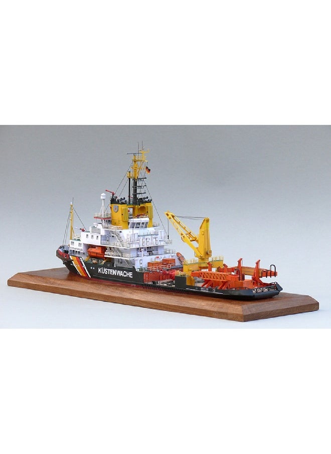 Germany Mellum Coast Guard Pollution Monitoring Ship DIY Paper Model Kit Handmade Toy Puzzle Gift