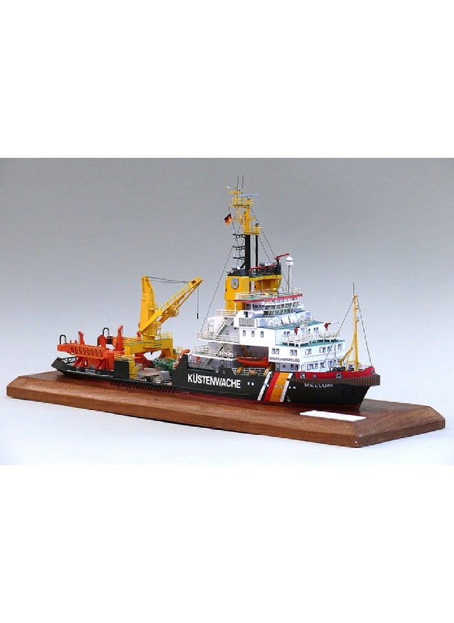Germany Mellum Coast Guard Pollution Monitoring Ship DIY Paper Model Kit Handmade Toy Puzzle Gift