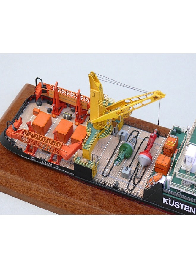 Germany Mellum Coast Guard Pollution Monitoring Ship DIY Paper Model Kit Handmade Toy Puzzle Gift
