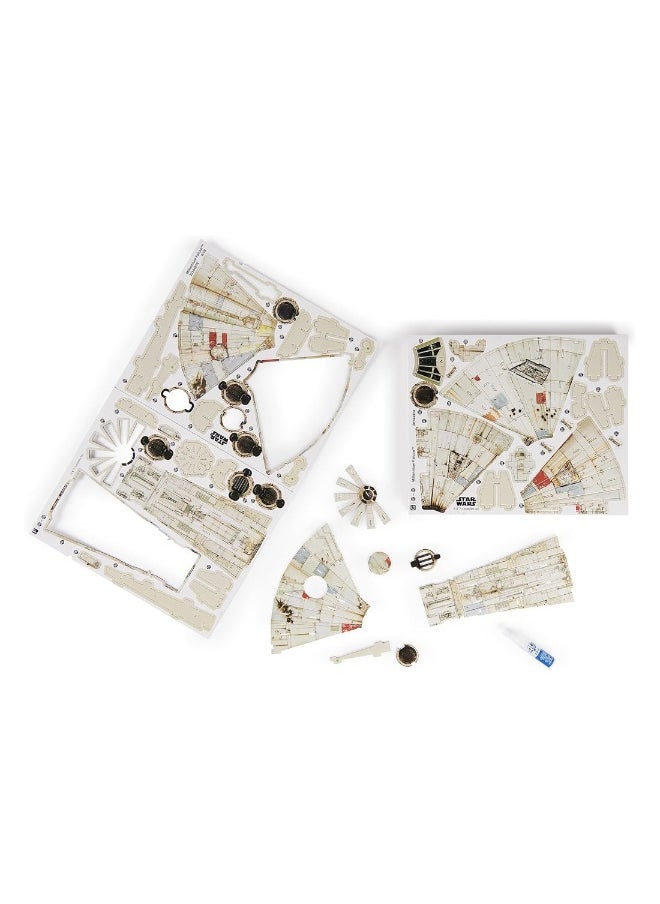 Star Wars Millennium Falcon 3D Model Kit 223 Pcs Star Wars Toys Desk Decor Building Toys Paper Model Kits