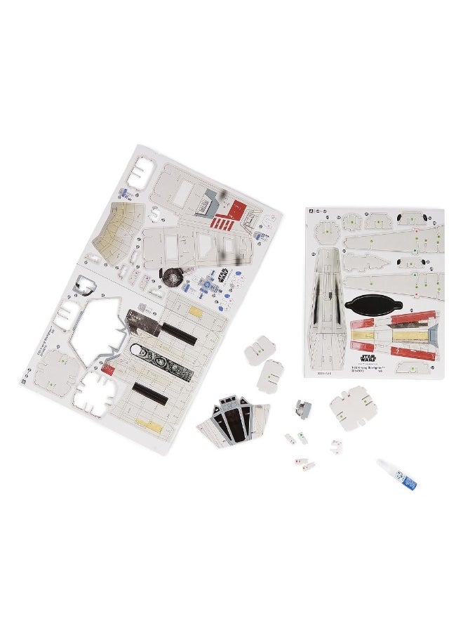 Star Wars T-65 X Wing Starfighter 3D Model Kit 160 Pcs Star Wars Toys Desk Decor Building Toys Paper Model Kits