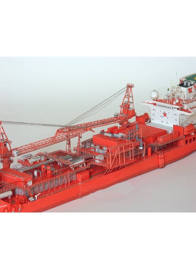 Norwegian FPSO Offshore Floating Production Tanker DIY Paper Model Kit Handmade Toy Puzzle Gift