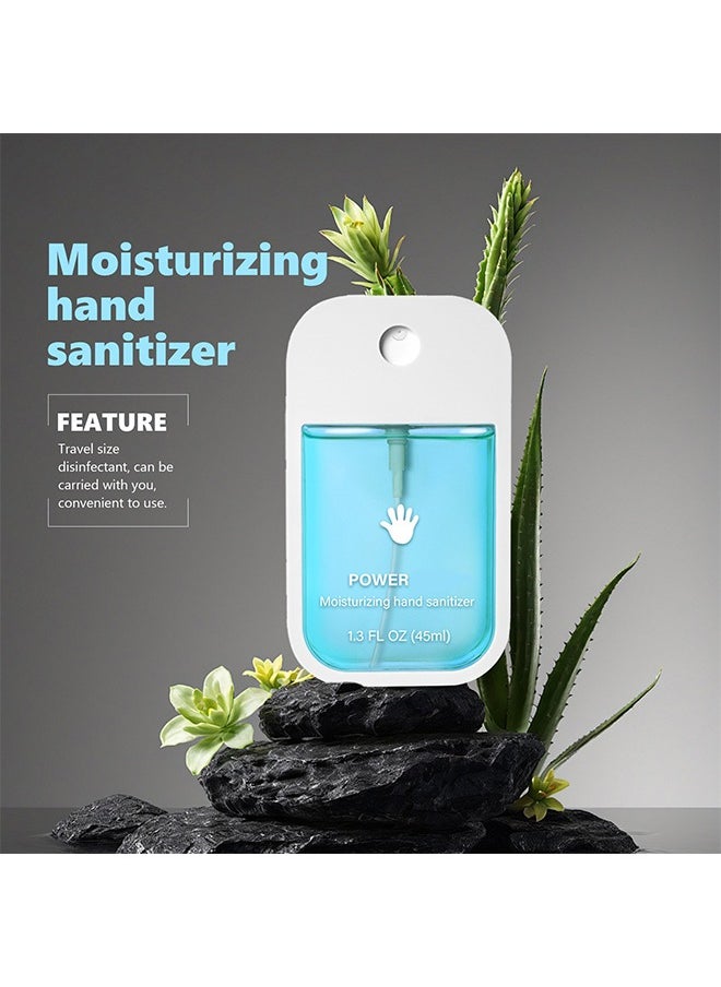 Moisturiaing Hand Sanitizer Spray，For Adults And Kids,Spray Hand Sanitizer Travel Size,Hydrating Hand Sanitizer Spray For Adults,Power Mist Hand Sanitizer 45ml (Aloe Vera)