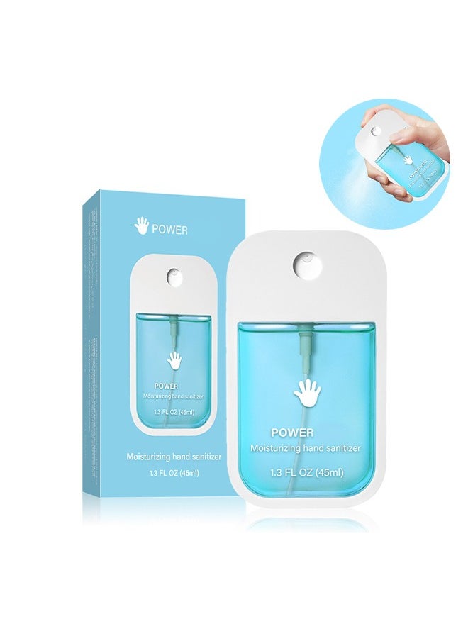 Moisturiaing Hand Sanitizer Spray，For Adults And Kids,Spray Hand Sanitizer Travel Size,Hydrating Hand Sanitizer Spray For Adults,Power Mist Hand Sanitizer 45ml (Aloe Vera)