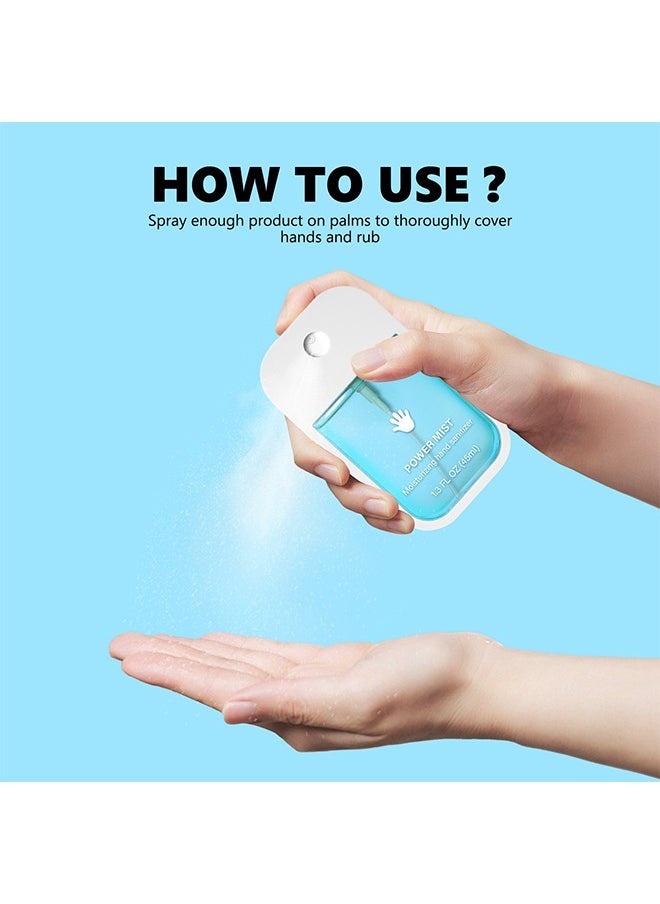 Moisturiaing Hand Sanitizer Spray，For Adults And Kids,Spray Hand Sanitizer Travel Size,Hydrating Hand Sanitizer Spray For Adults,Power Mist Hand Sanitizer 45ml (Aloe Vera)