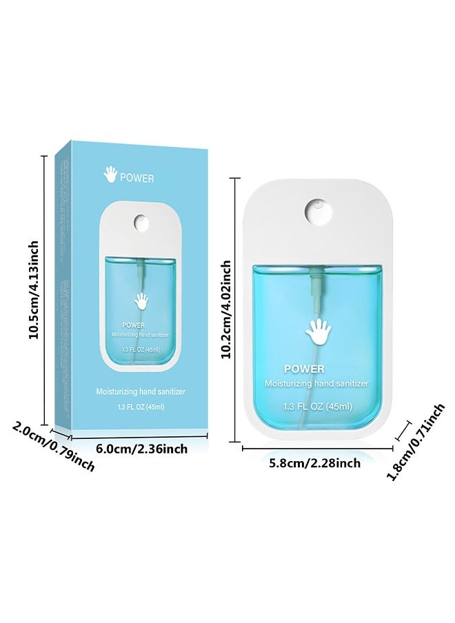 Moisturiaing Hand Sanitizer Spray，For Adults And Kids,Spray Hand Sanitizer Travel Size,Hydrating Hand Sanitizer Spray For Adults,Power Mist Hand Sanitizer 45ml (Aloe Vera)
