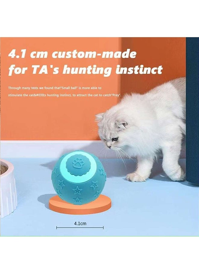 Smart Gliding Sphere - Auto-Drive Motion Ball with Silent Gravity Sensor u0026 Bite-Proof TPU Shell (Ocean Blue)