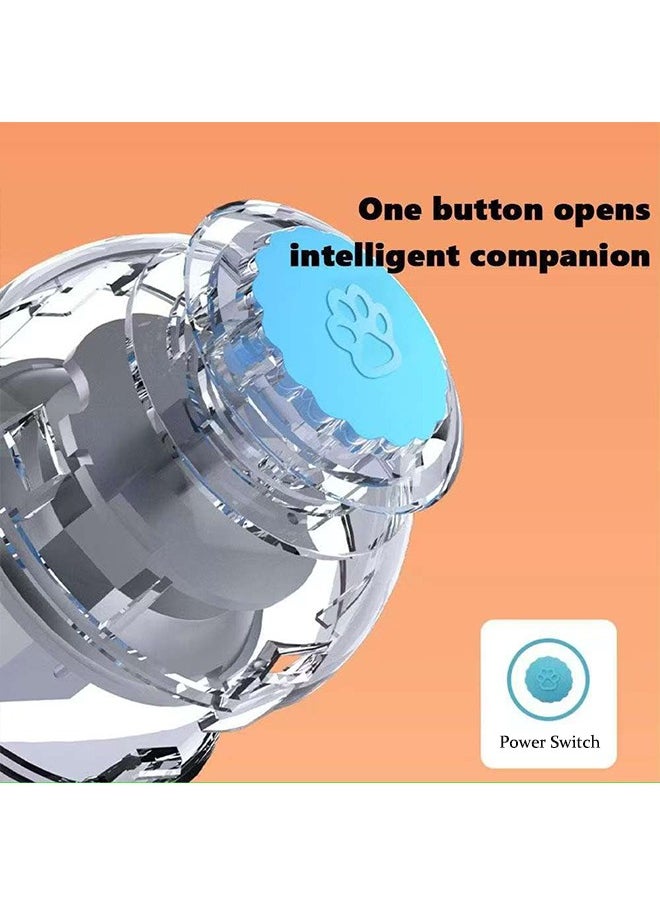 Smart Gliding Sphere - Auto-Drive Motion Ball with Silent Gravity Sensor u0026 Bite-Proof TPU Shell (Ocean Blue)